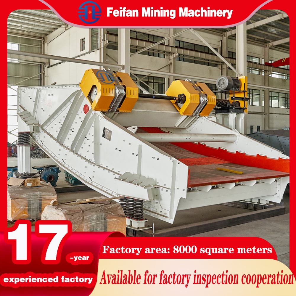 Criba vibratoria banana profesional FEIFAN con ángulo de cubierta ajustable para diversas tareas de procesamiento de minerales Criba vibratoria