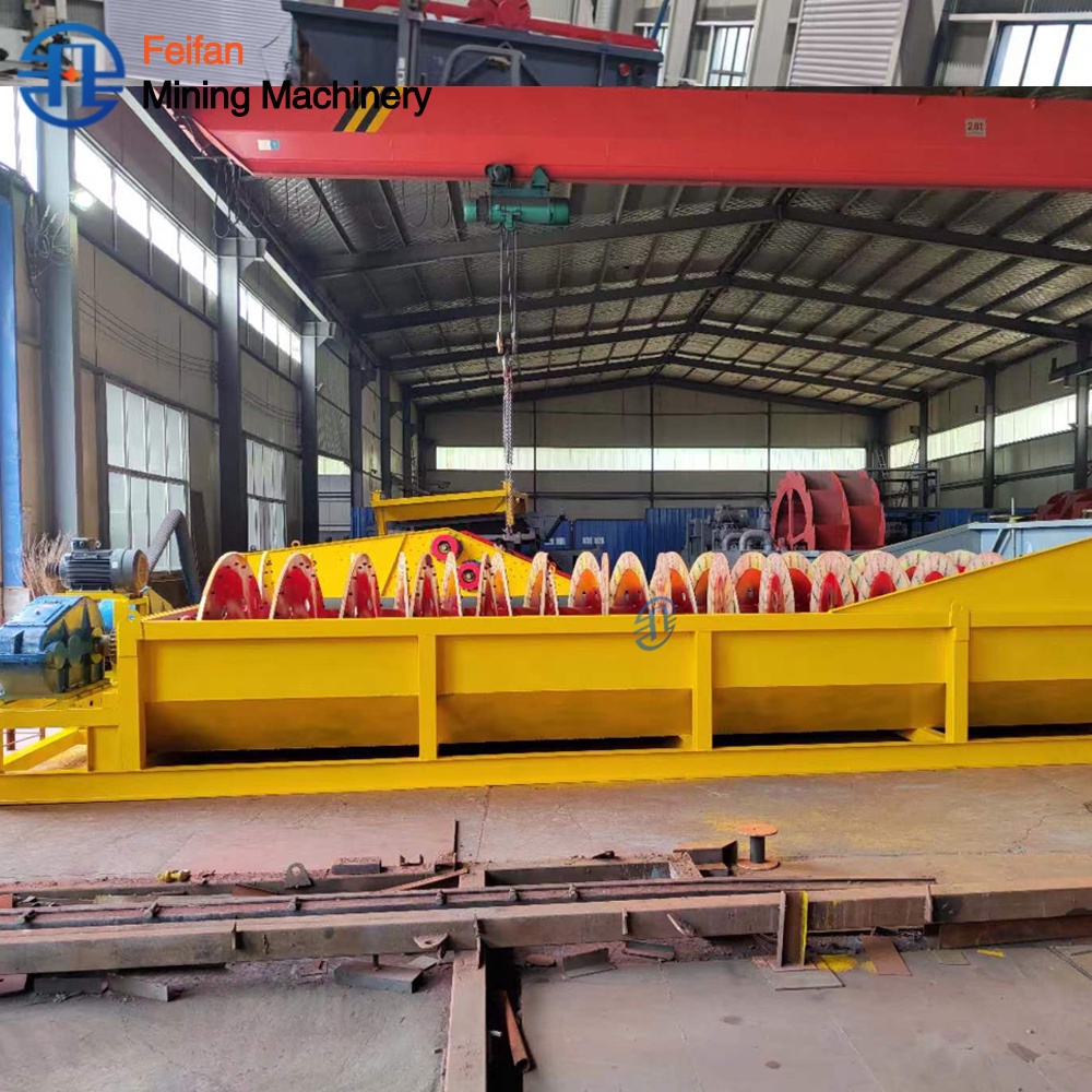 FEIFAN 2FG15 Equipo de alta capacidad de doble espiral para el lavado de áridos de construcción con recuperación de arena fina Lavadora de arena en espiral  