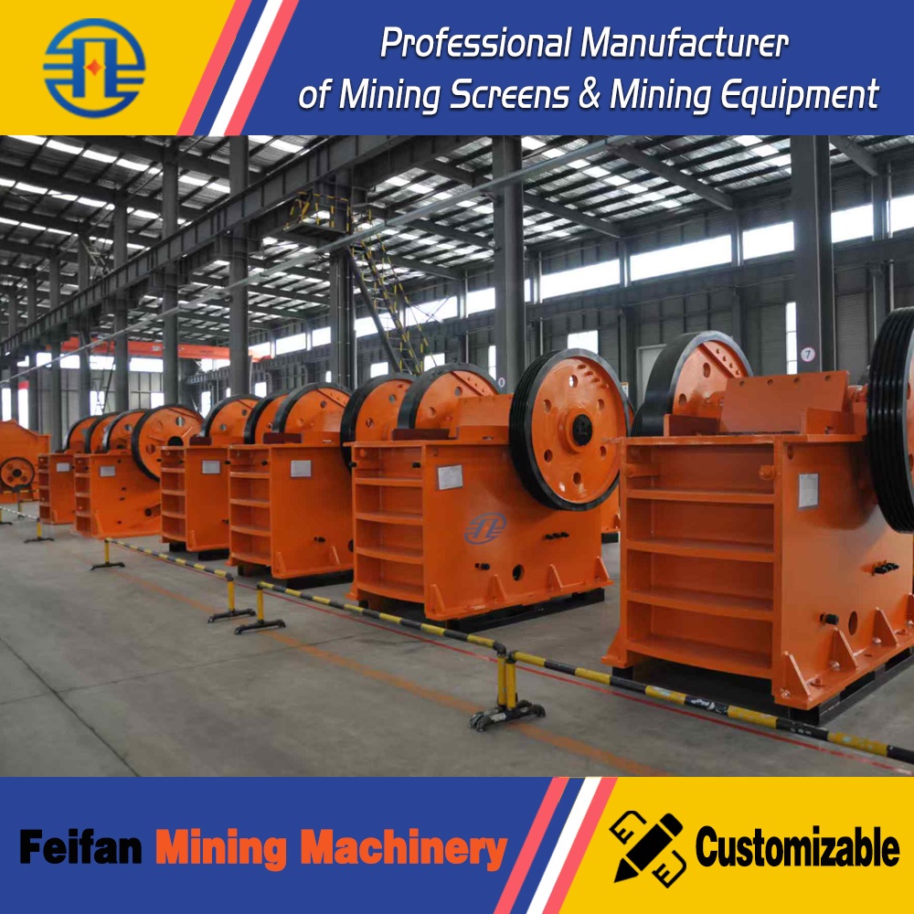 Trituradora de mandíbulas supergrande FEIFAN PE1500×1800 de 450-1000tph para operaciones mineras con estructura fiable, trituradora certificada ISO