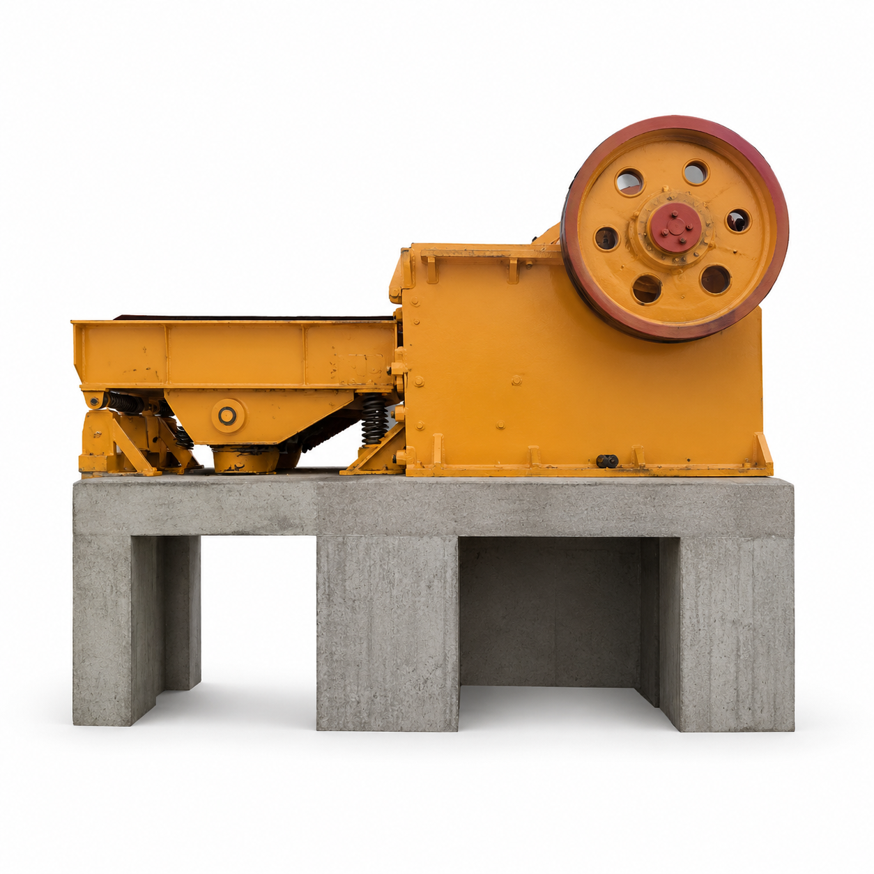 Trituradora de mandíbulas FEIFAN PE600×900 50-120tph para mineral de minería con estructura simple, trituradora aprobada por ISO