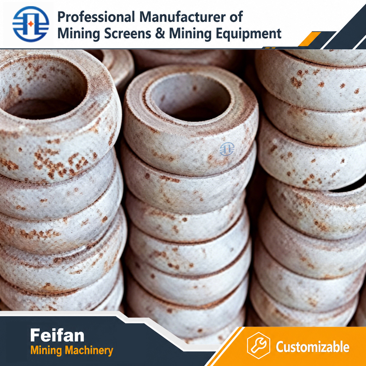 FEIFAN OEM piezas de trituradora de acero forjado y aleado volante eje principal conjunto excéntrico para máquinas de trituración