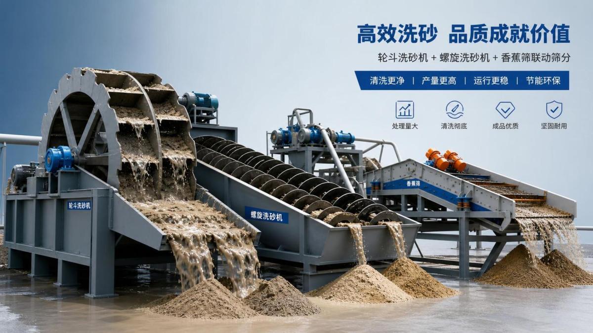 Wheel Type or Spiral Sand Washer for Clay Sand: Which Removes Mud More Effectively?