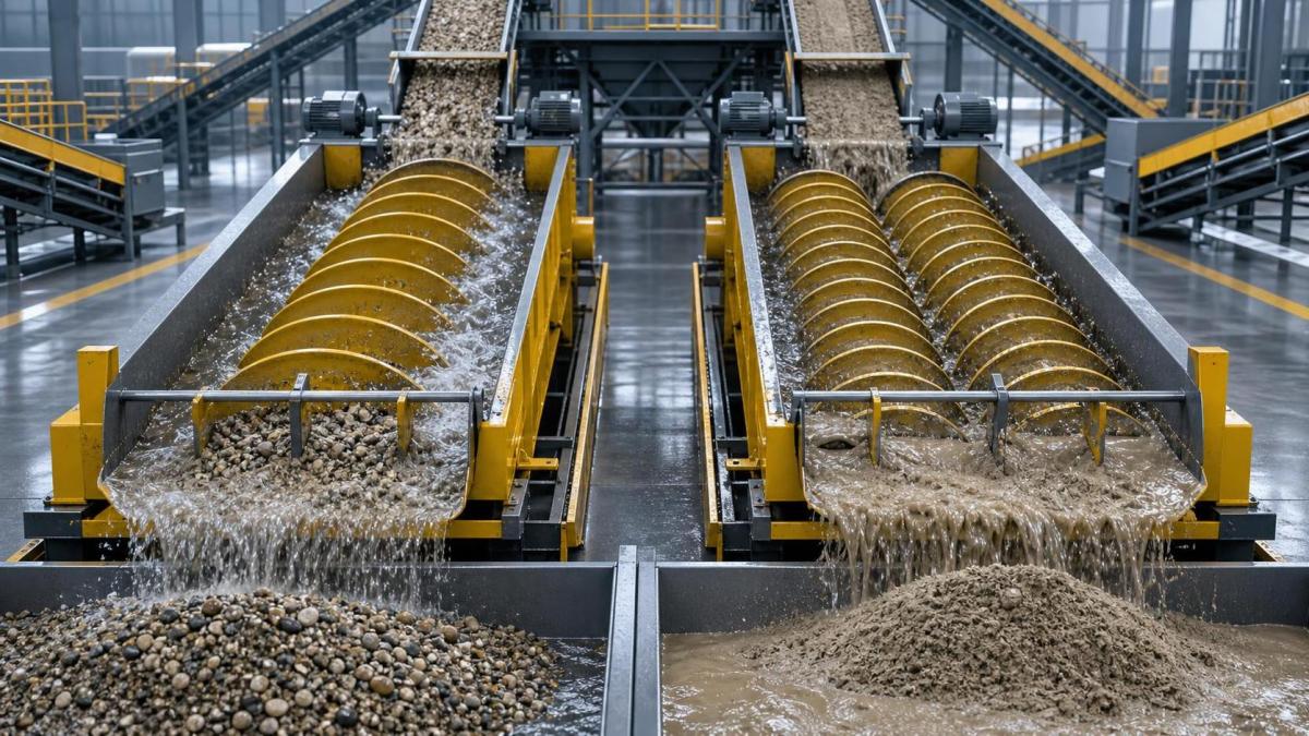 How Feed Size and Mud Content Affect Single and Double Spiral Sand Washers How Feed Size and Mud Content Affect Single and Double Spiral Sand Washers