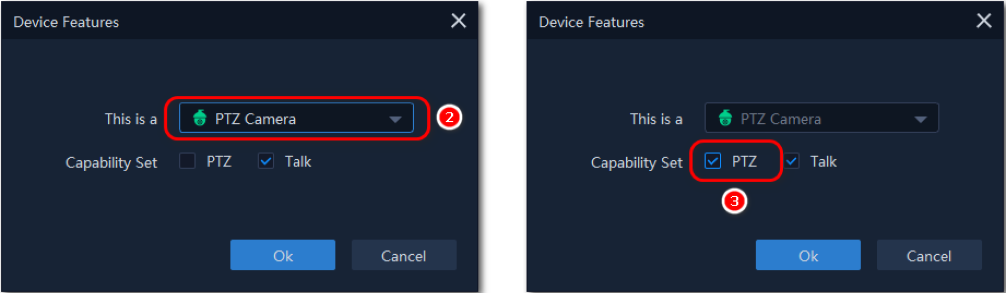 Почему моя PTZ Camera показывает PTZ Control (Not Support) в VMS-6100?