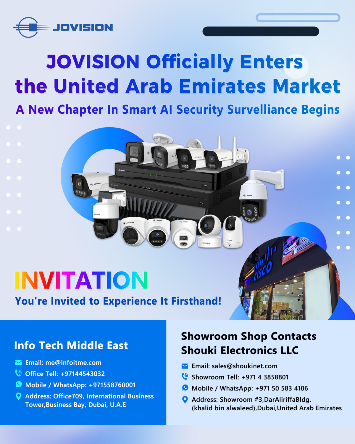 JOVISION официально выходит на рынок ОАЭ, открывая новую эру умной безопасности