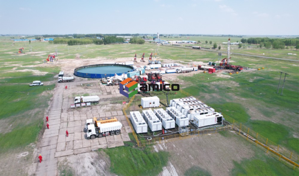 Grupo electrógeno de gas AMICO para operaciones de fracturación hidráulica en China