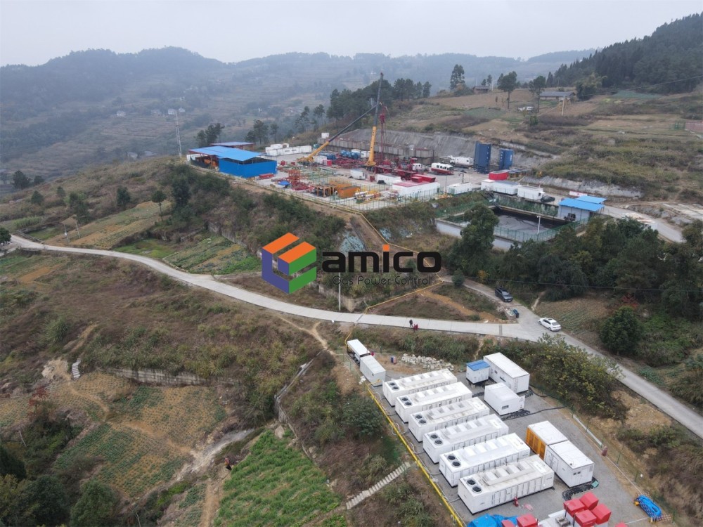 Grupo electrógeno de gas AMICO para operaciones de fracturación hidráulica en China
