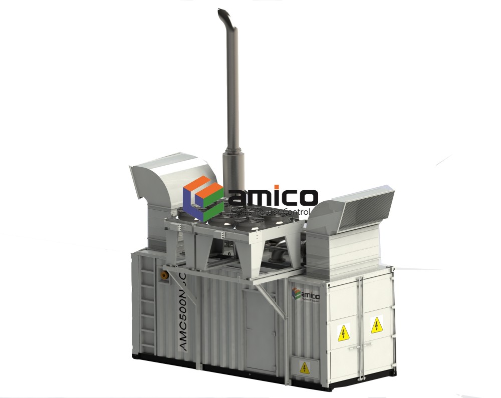 Generador/CHP montado en contenedor Alemania-MAN-Gas-Engine de 350-700kW