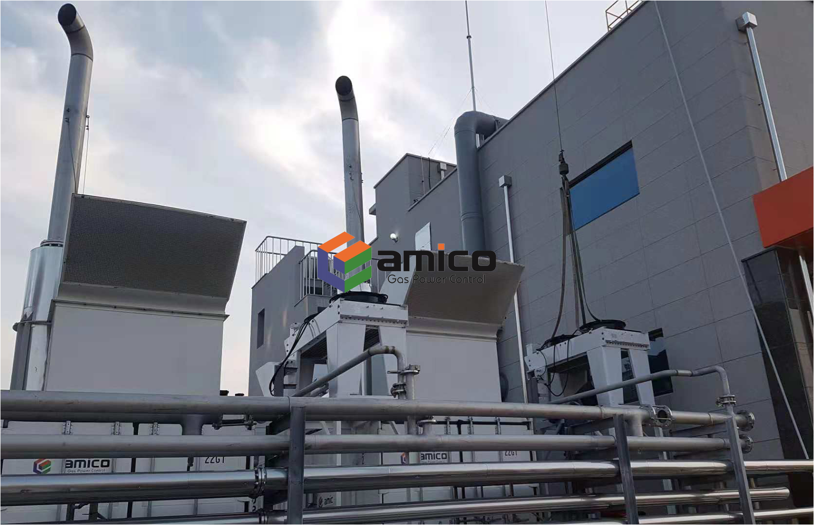 Grupo electrógeno de gas MAN de 2×500kW