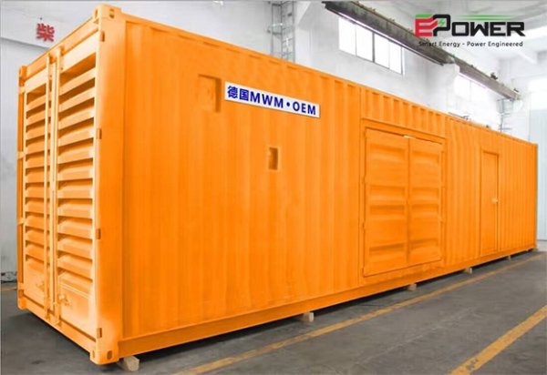 一个800KW高压集装箱发电机组