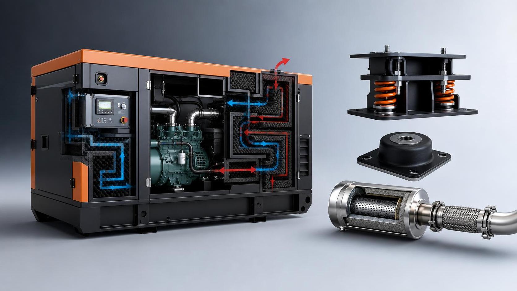 选购低噪音发电机组前必须确认的三个降噪指标