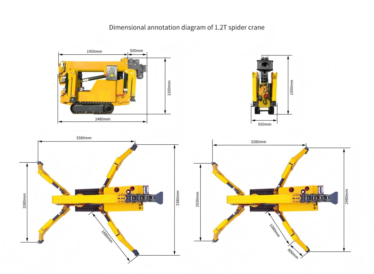 1.2T-Crawler Spider Crane