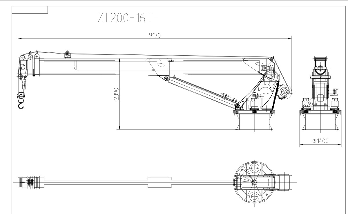 16T Crane layout plan