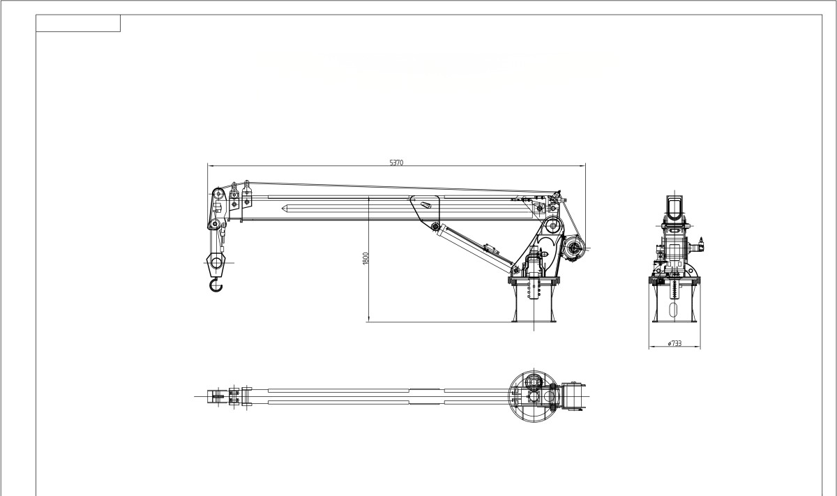 6T  Crane layout plan