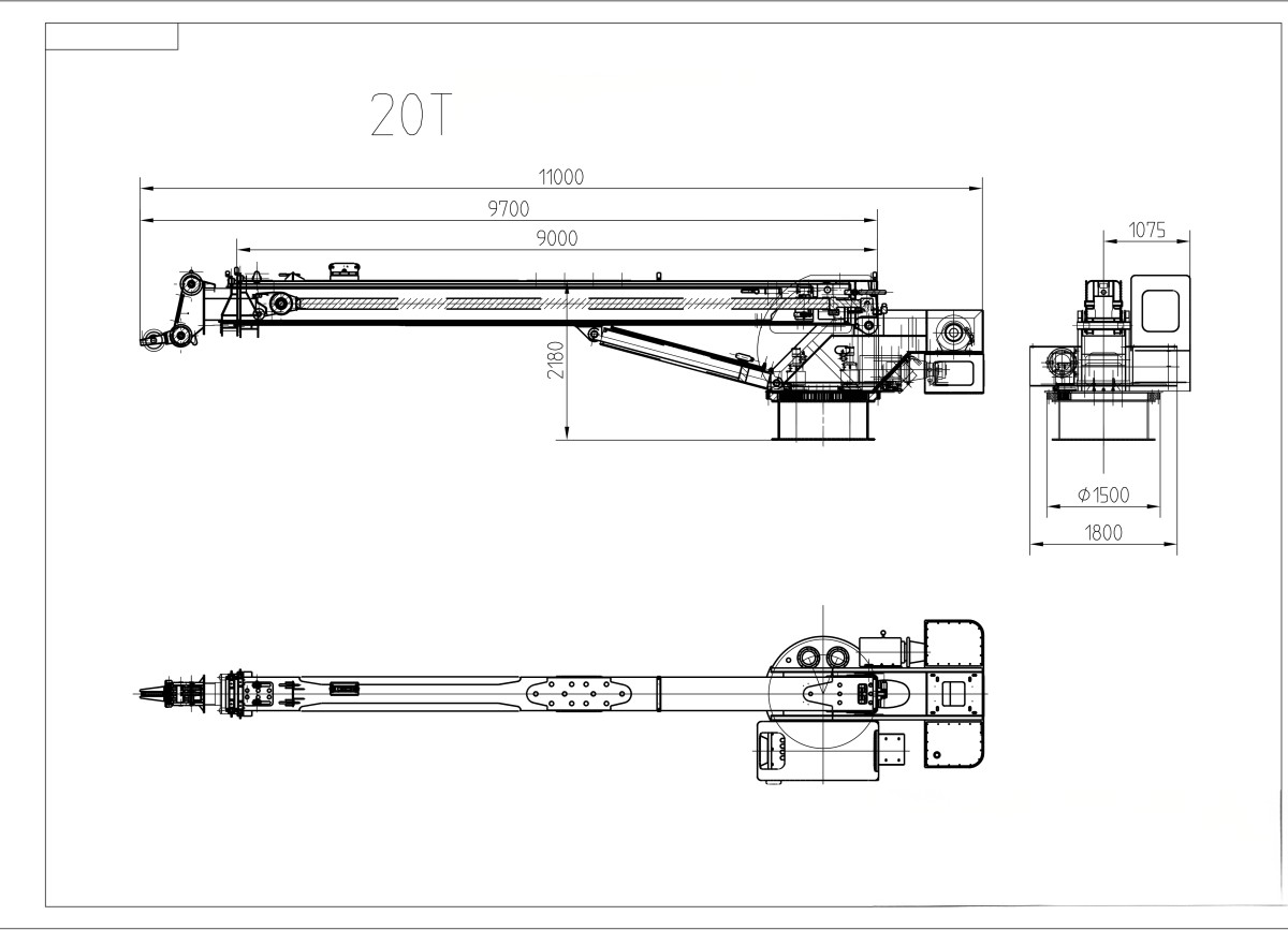 ZT200-20T  Crane layout plan