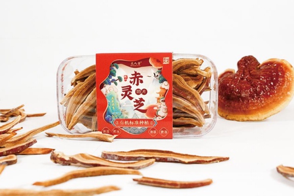 泰山赤灵芝切片