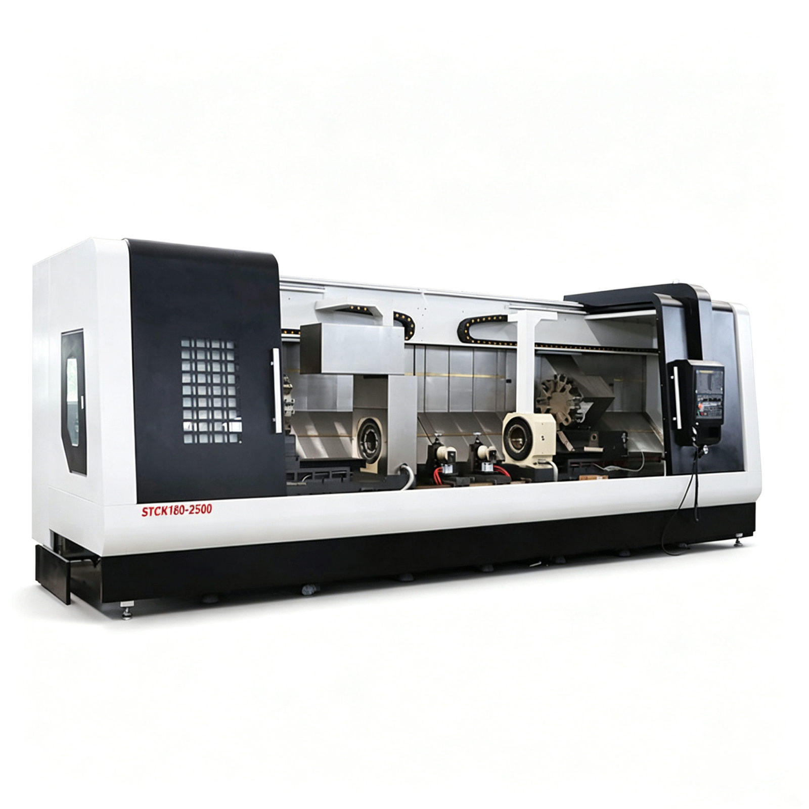STCK180-2500 Токарный станок с плоской станиной и двумя головками