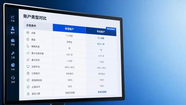 众汇官网开户的不同账户类型该怎么选？