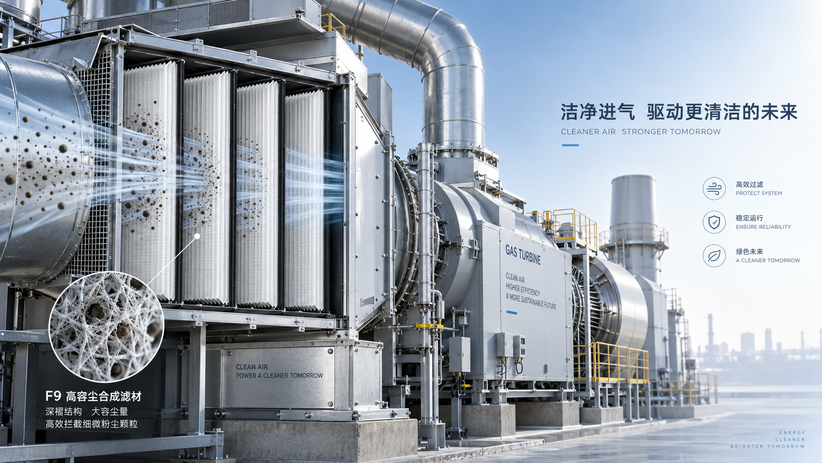 How to Select F9 Filter Media for Gas Turbine Intakes?