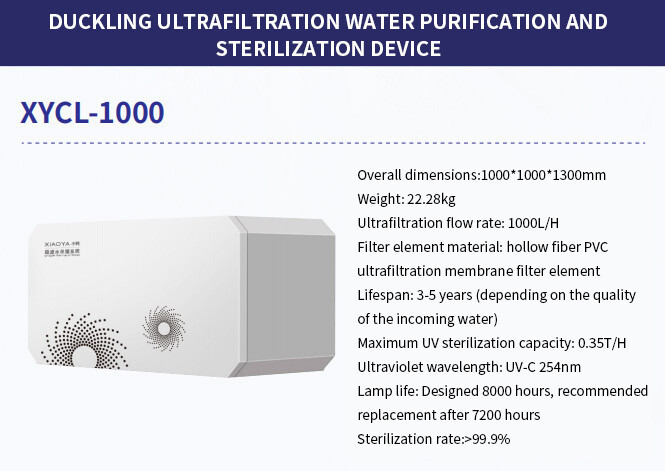 Устройство ультрафильтрационной очистки и стерилизации воды Duckling XYCL-1000