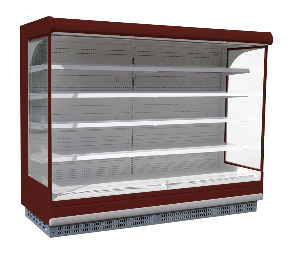 Vitrina refrigerada vertical abierta de varios niveles