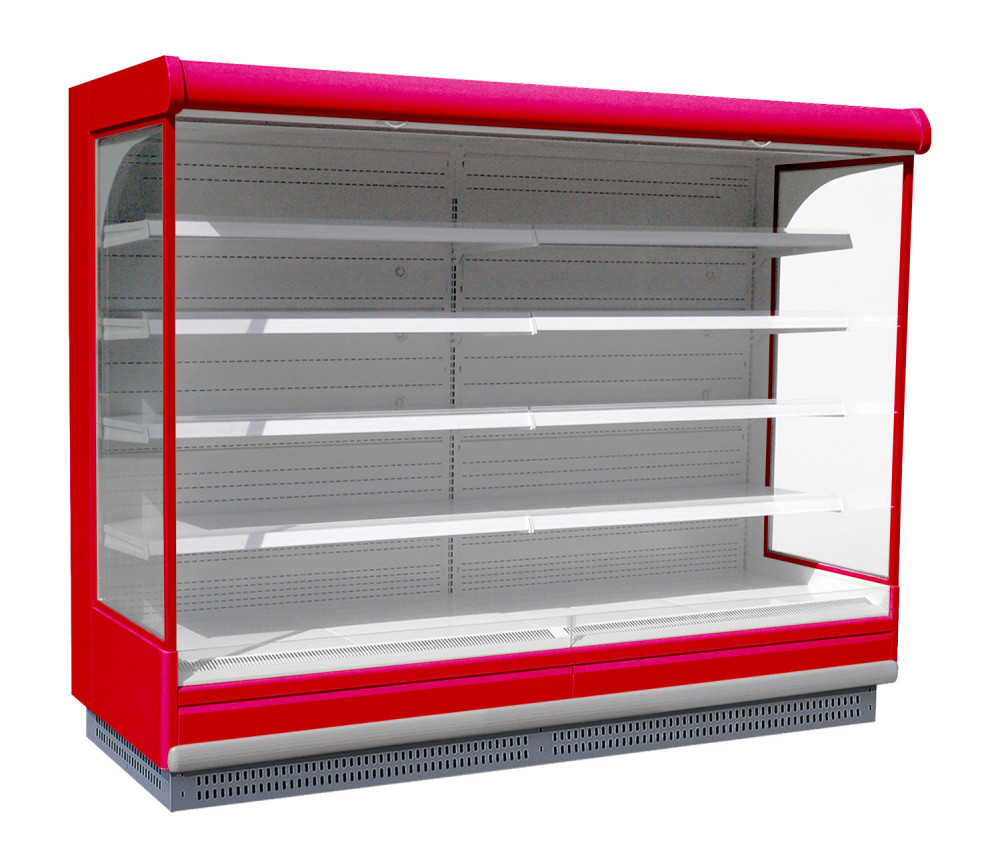 Vitrina refrigerada vertical abierta de varios niveles