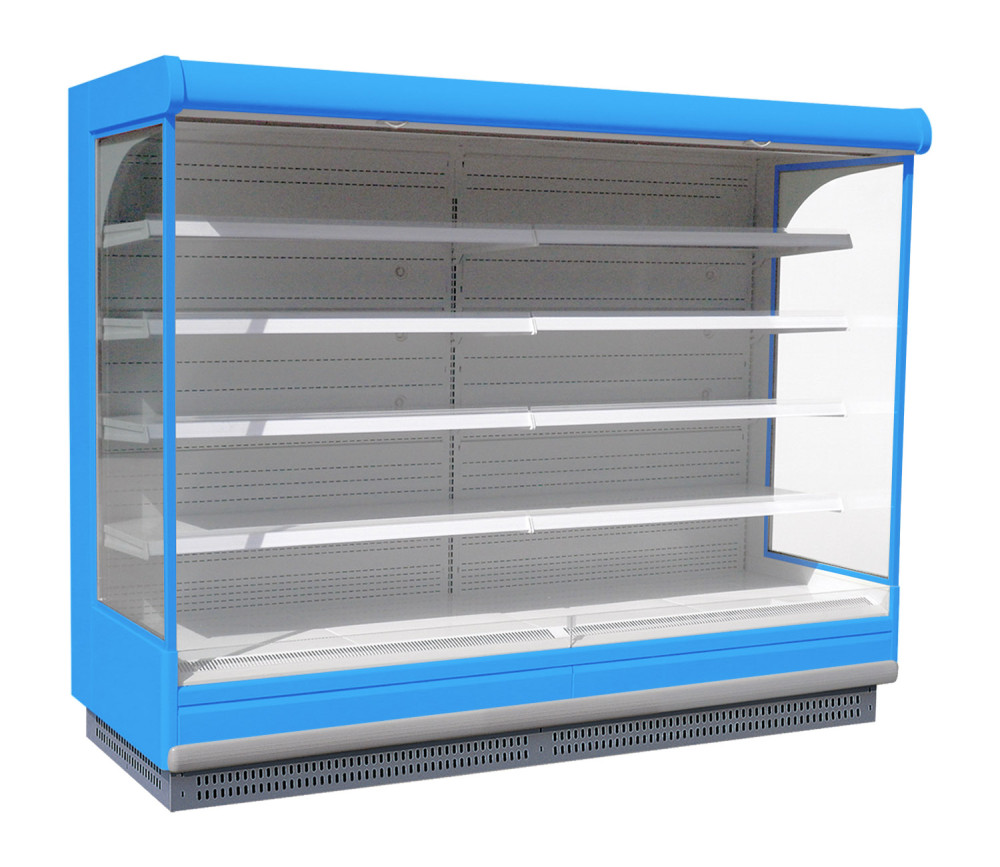 Vitrina refrigerada vertical abierta de varios niveles