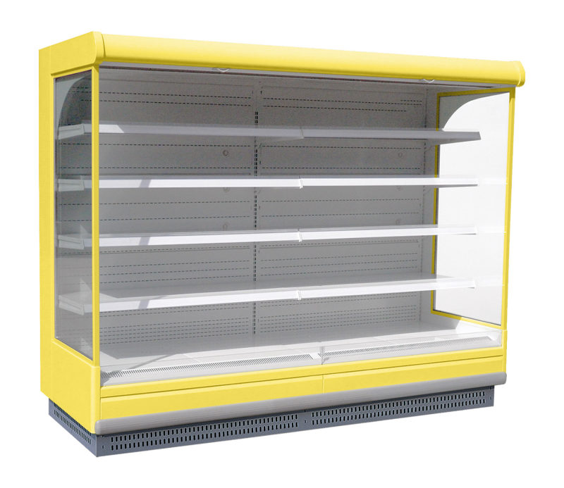 Vitrina refrigerada vertical abierta de varios niveles