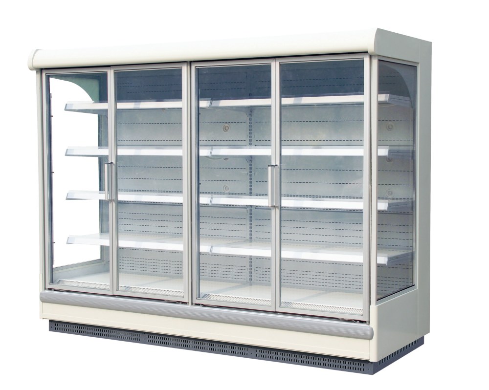Refrigerador con puerta de vidrio vertical