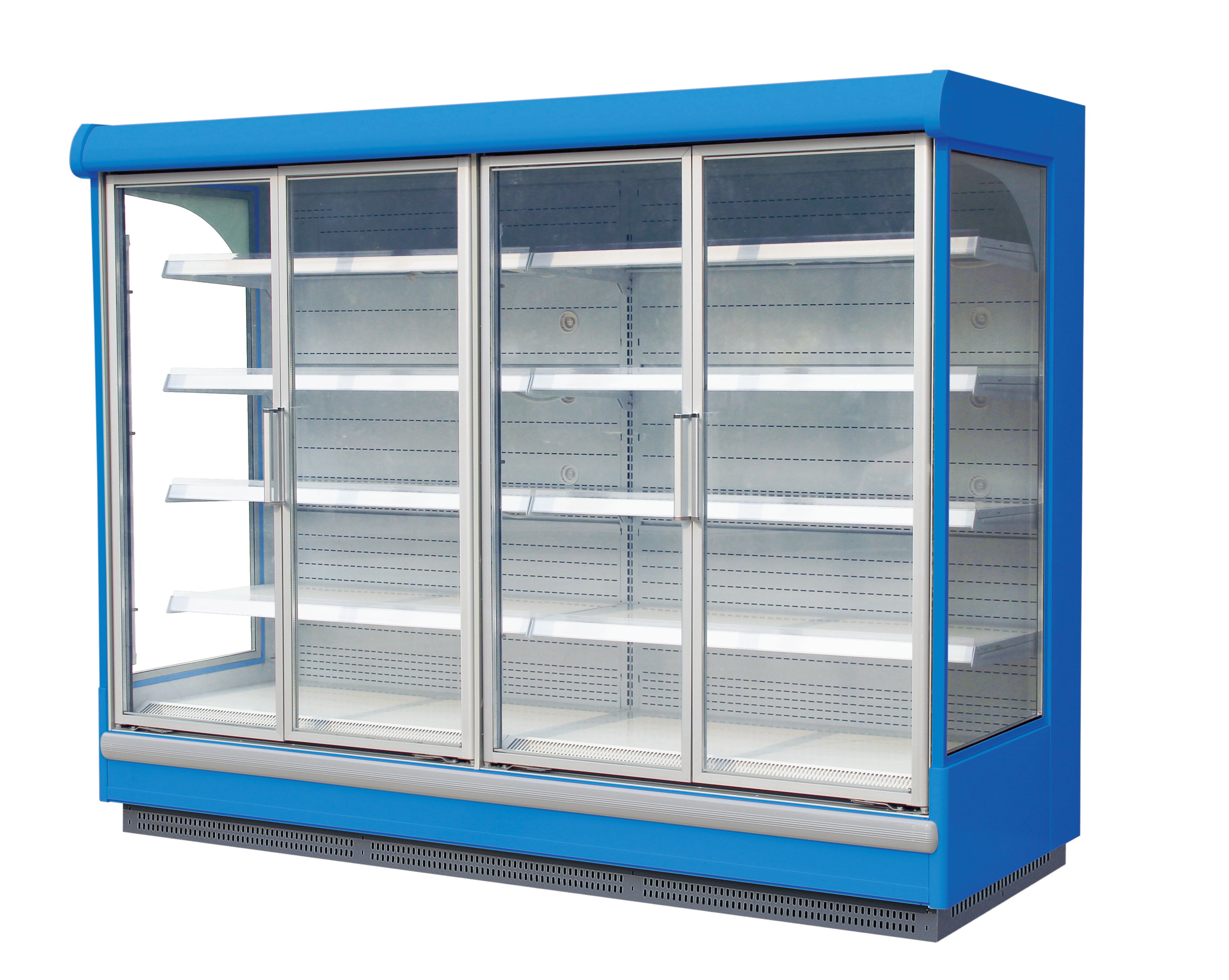 Refrigerador con puerta de vidrio vertical