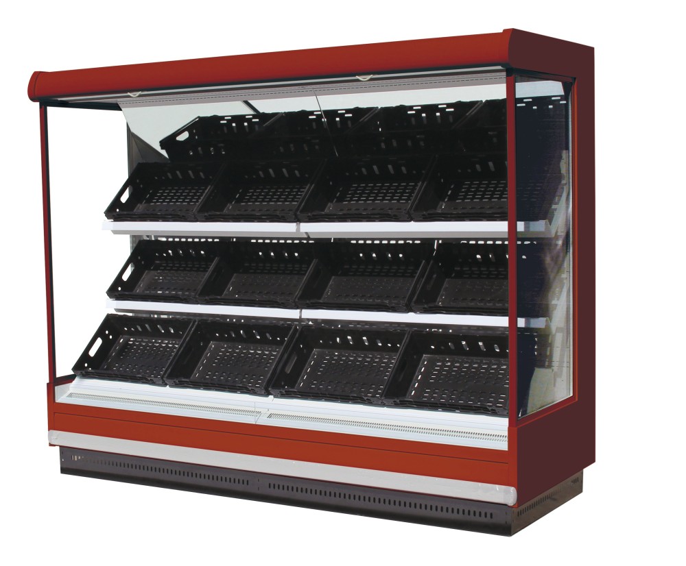 Vitrina refrigerada para frutas y verduras