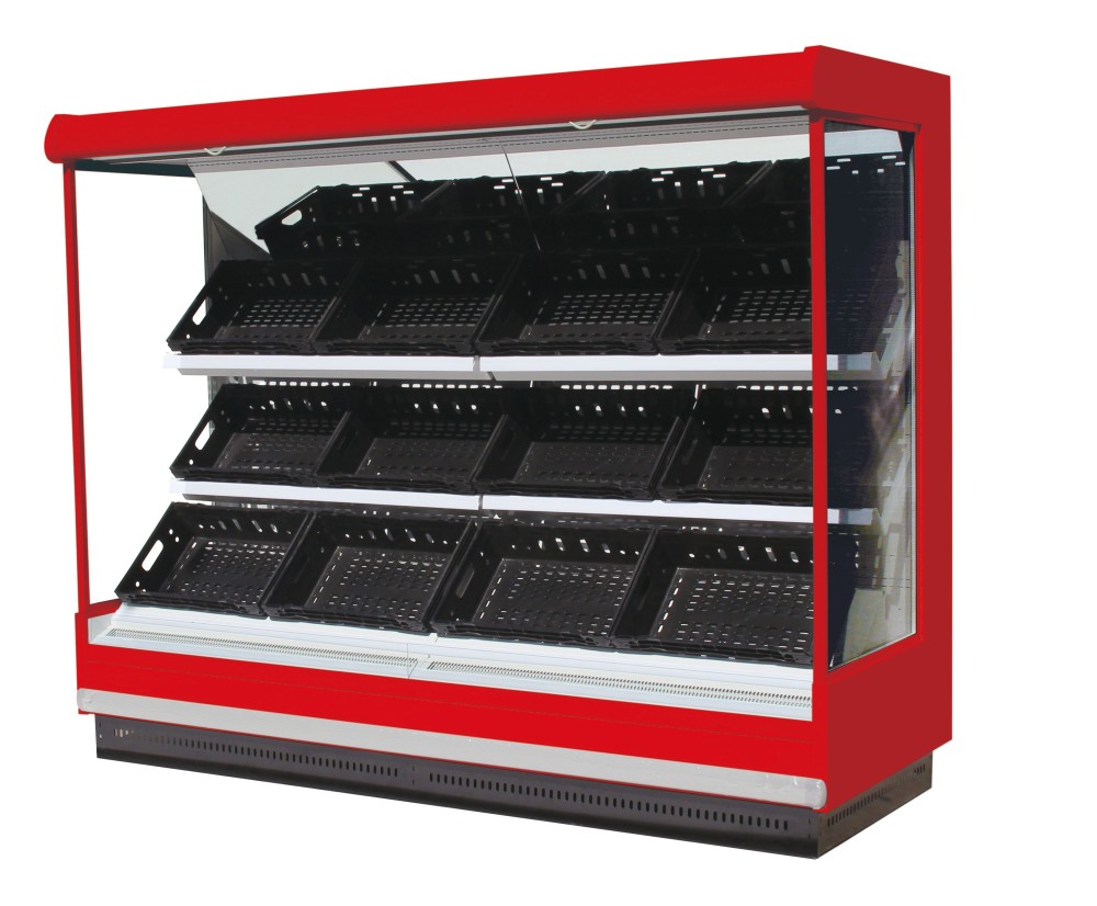 Vitrina refrigerada para frutas y verduras
