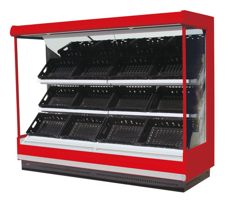Vitrina refrigerada para frutas y verduras