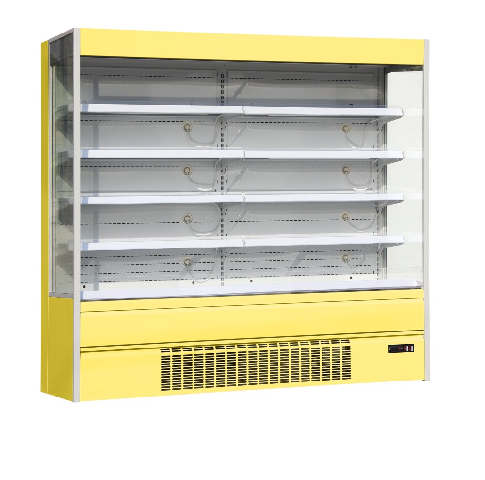 Vitrina refrigerada vertical abierta de varios niveles