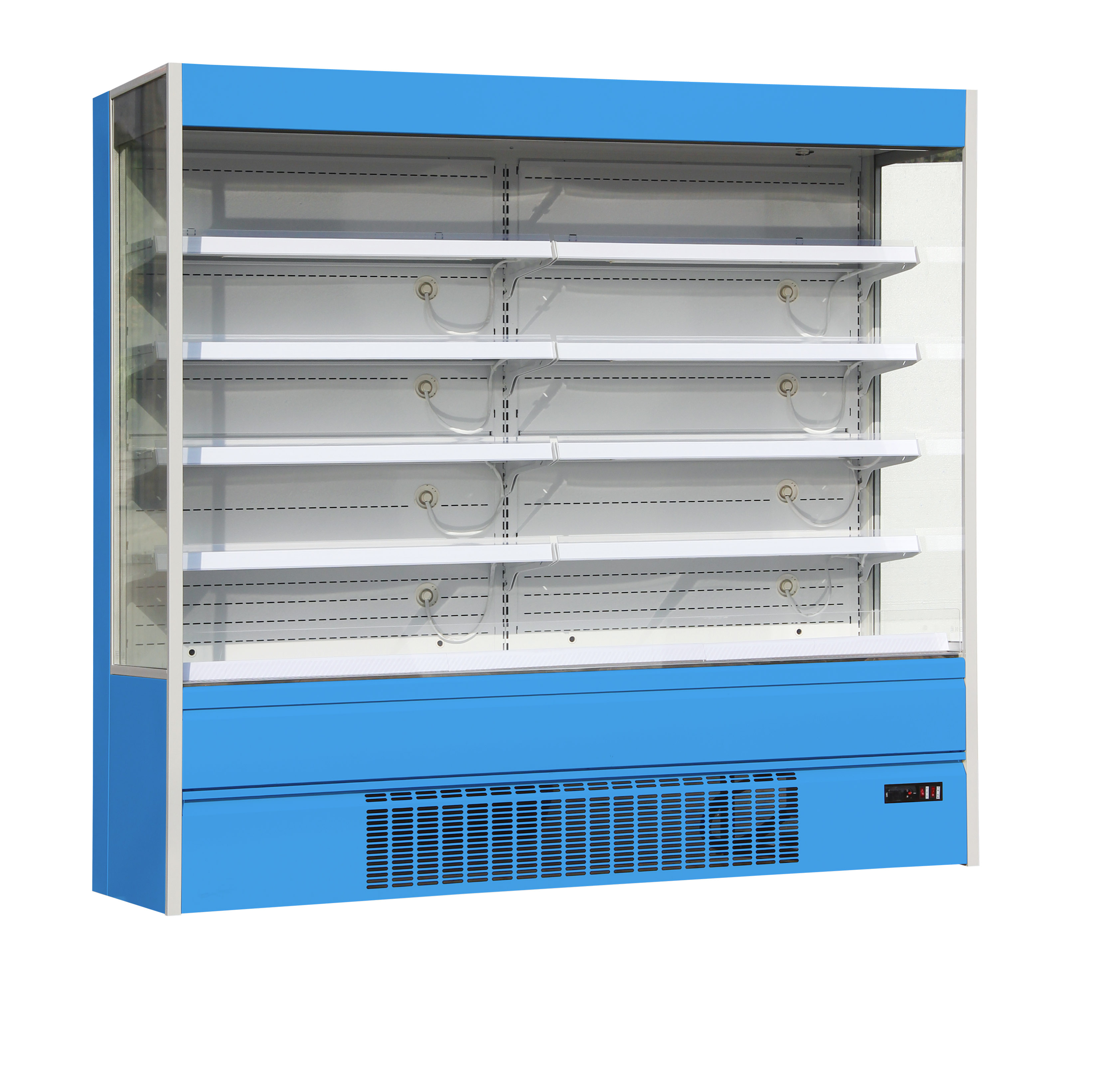 Vitrina refrigerada vertical abierta de varios niveles