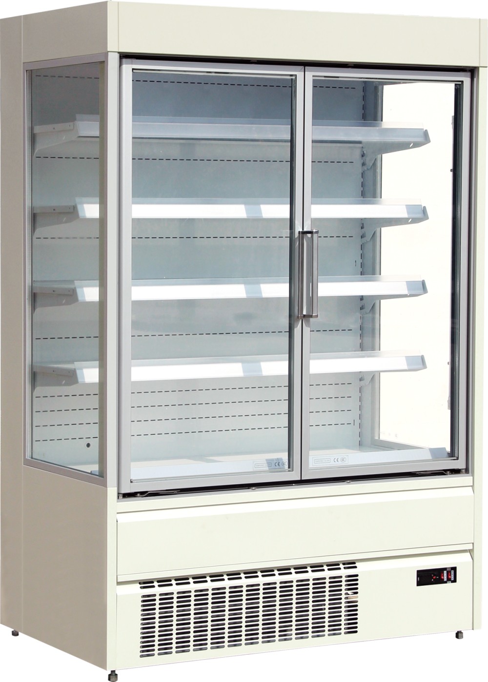 Refrigerador con puerta de vidrio