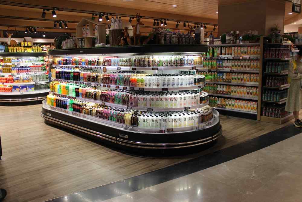 Vitrina refrigerada circular