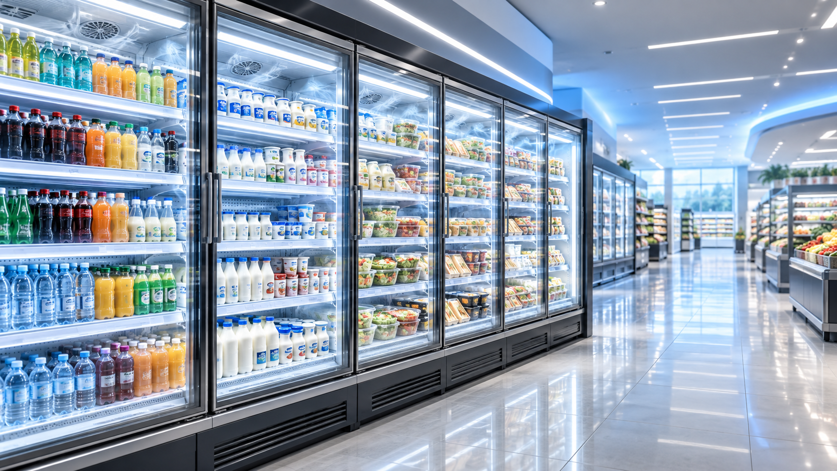 Vitrinas refrigeradas para supermercados: dimensionamiento de la capacidad para las horas punta