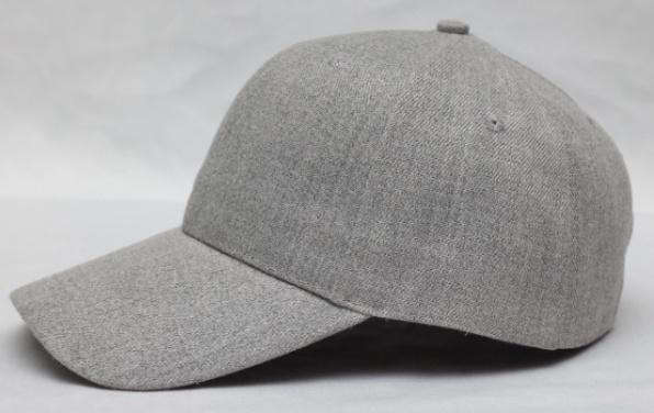 6-panel wool-like cap