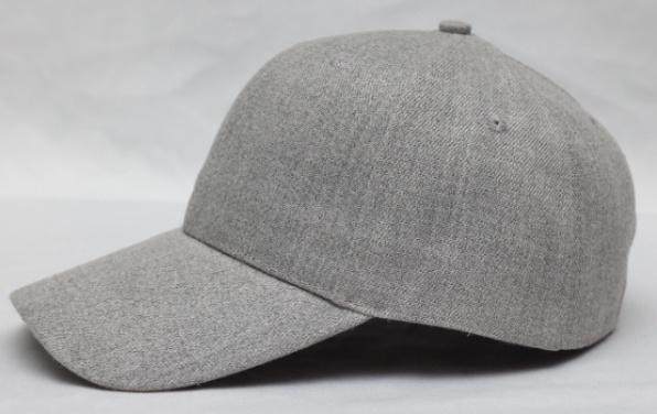 6-panel wool-like cap