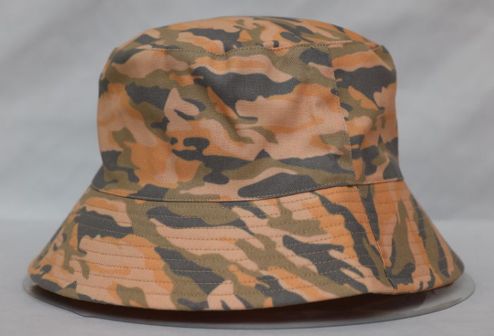 Single-layer camouflage bucket hat