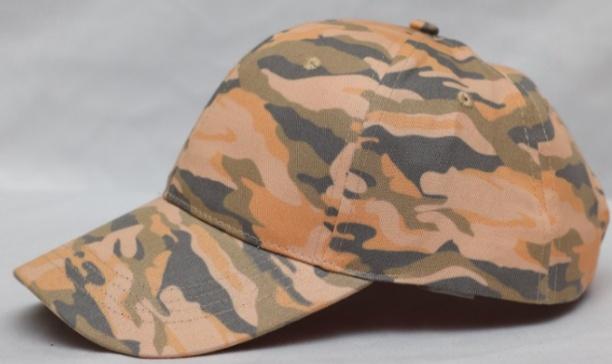 6-panel camouflage baseball cap