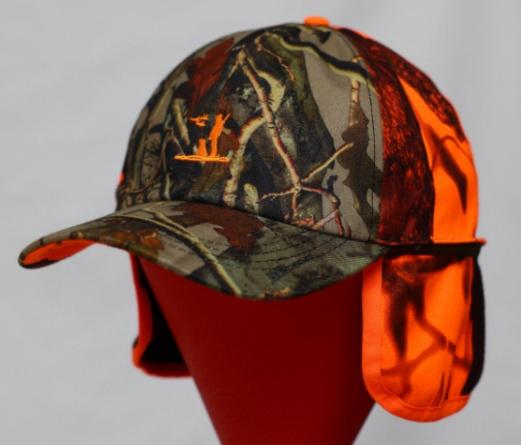 6-panel camouflage earflap cap