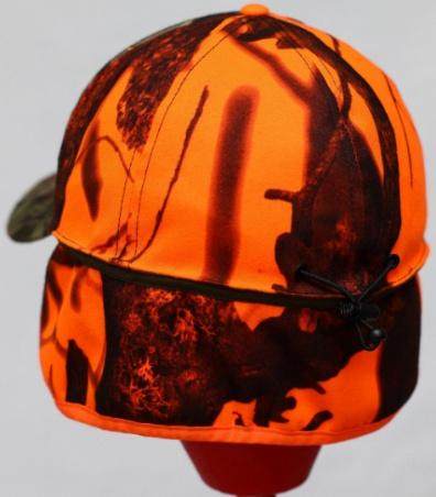 6-panel camouflage earflap cap