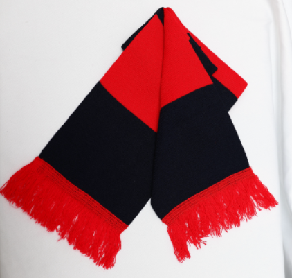 Single-layer knit scarf
