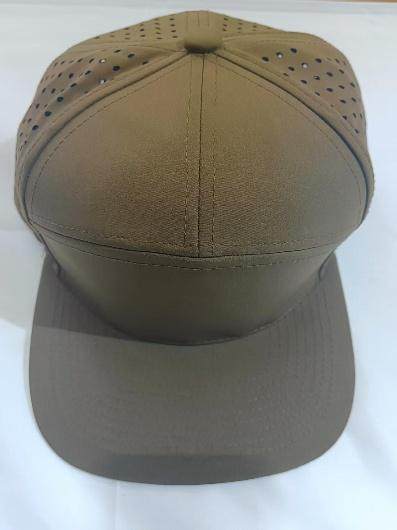 7-panel flat brim cap