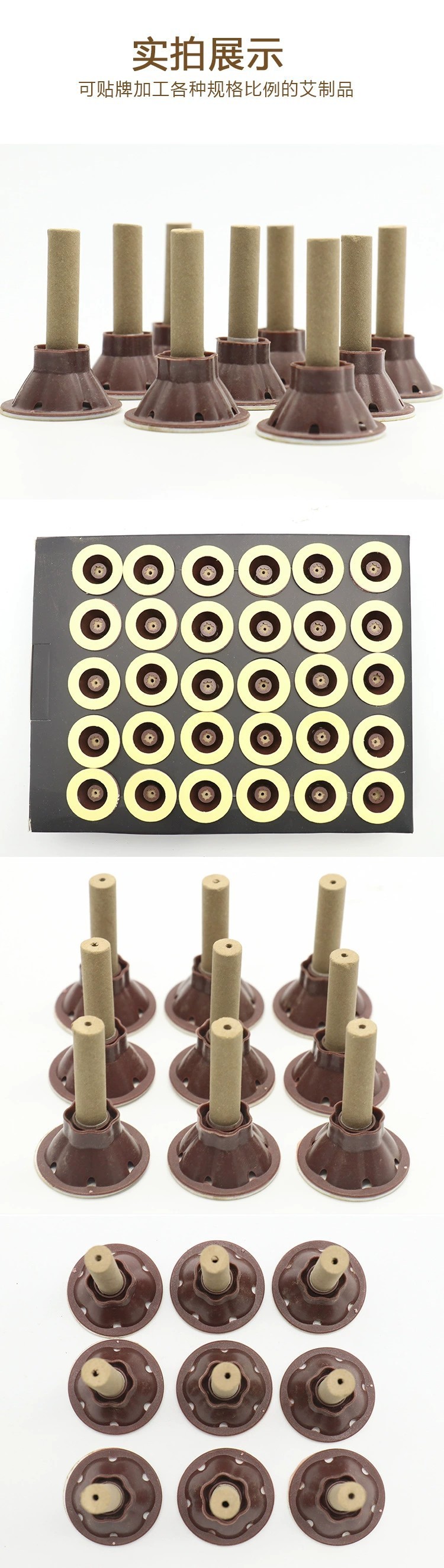 New Arrivals Mini Moxa Paster Moxibustion Stick TCM Acupuncture Therapy 60 Pcs