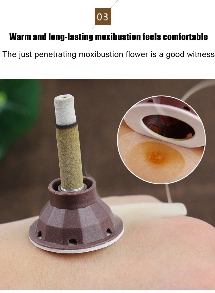 New Arrivals Mini Moxa Paster Moxibustion Stick TCM Acupuncture Therapy 60 Pcs