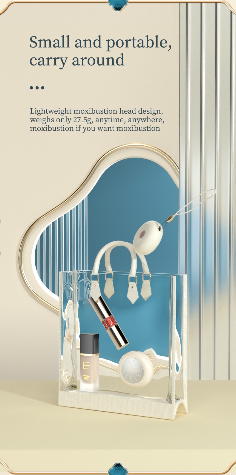 China Wholesale Mini Smokeless Moxa Therapy Device Moxibustion Massager With Rechargeable Case
