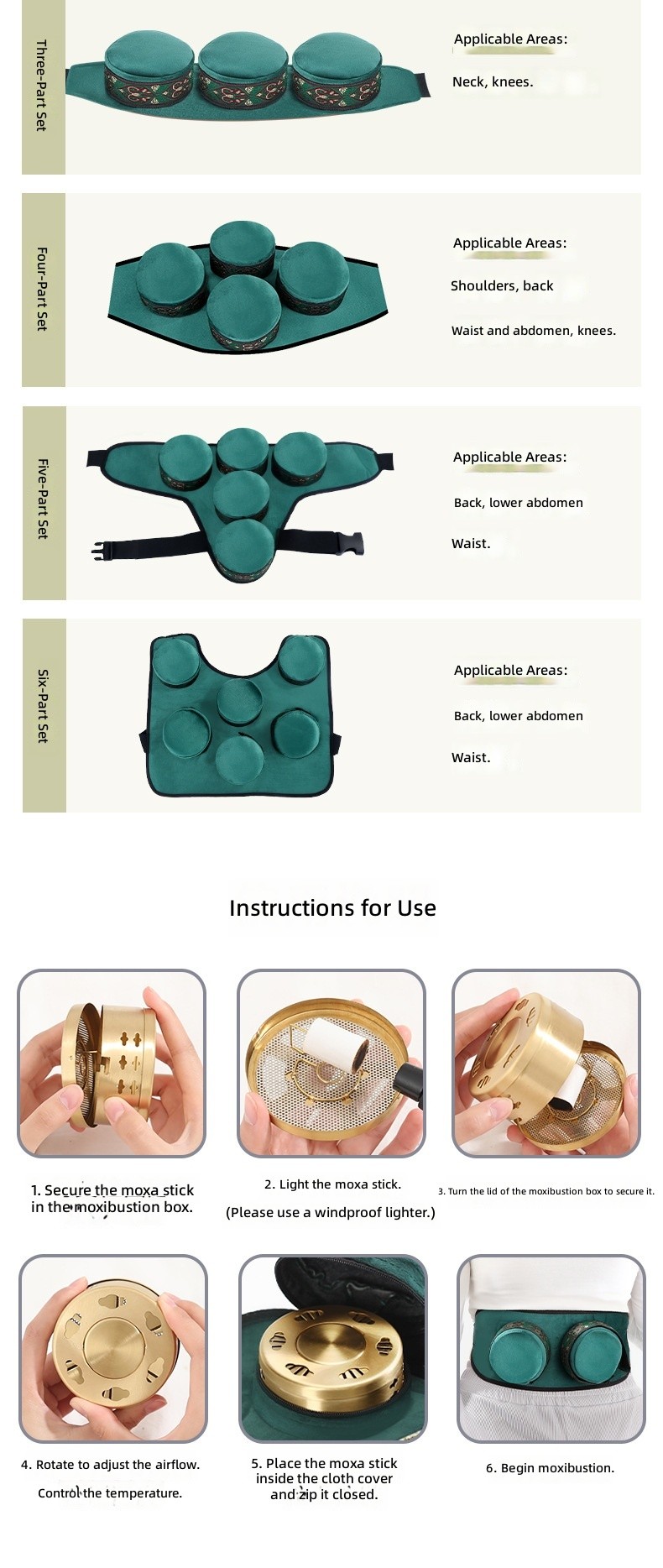 Smokeless Moxibustion Cloth Cover Portable Moxa Box Smoke-Filtering Pure Copper Garment Wholesale Batch Moxa Bags Covers